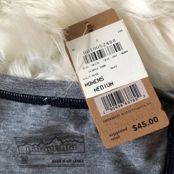 SOLD! NWT Patagonia Glorya Tank Top Navy M - Picture 2 of 8
